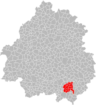 Localisation de Communauté de communes Entre Nauze et Bessède