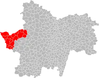 Localisation de Communauté de communes entre Somme et Loire
