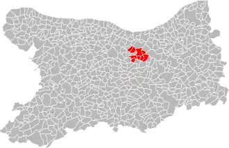 Localisation de Communauté de communes Entre bois et marais