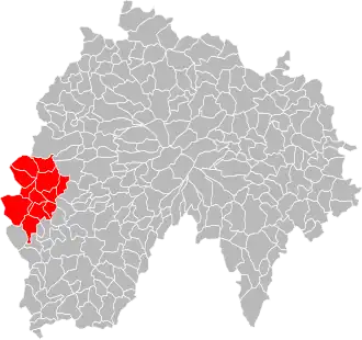 Localisation de Communauté de communesentre deux lacs