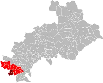 Localisation de Communauté de communes interdépartementale des Baronnies