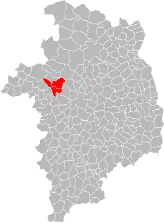 Localisation de Communauté de communes les Terres d'Yèvre
