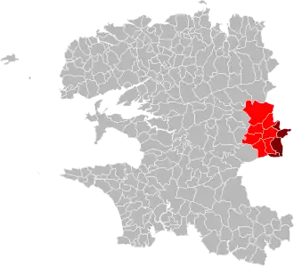Localisation de Poher communautéPoc'hêr kumuniezh
