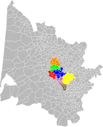 Localisation de Pôle territorial du Cœur Entre-deux-Mers