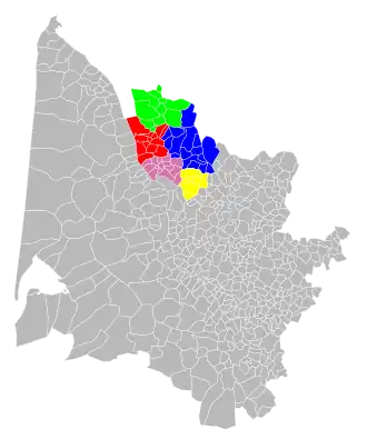 Localisation de Pays de la Haute Gironde