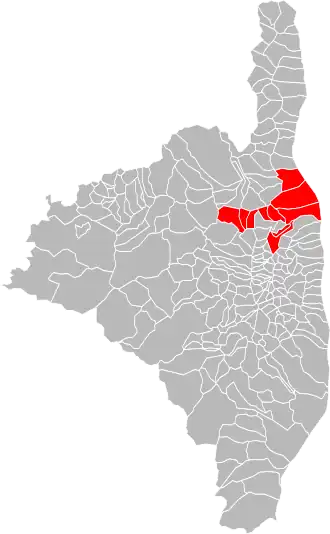 Localisation de Communauté de communes de Marana-Golo