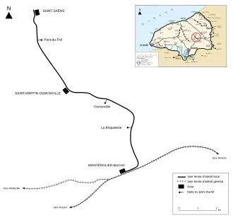 Image illustrative de l’article Ligne de Montérolier - Buchy à Saint-Saëns