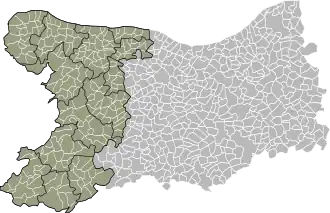 Localisation de Pays du Bessin au Virois