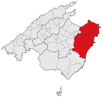 Localisation de Llevant