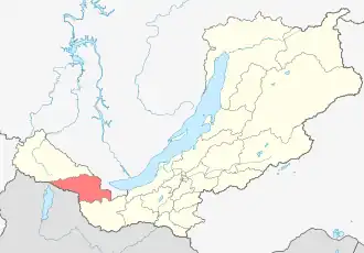 Localisation de Raïon municipal de la Tounka