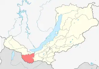 Localisation de Raïon de Zakamensk