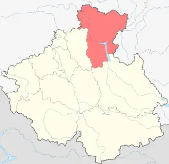 Localisation de Raïon de Tourotchak