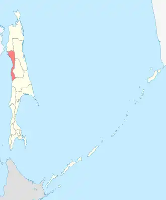 Localisation de Raïon d'Alexandrovsk-Sakhalinski