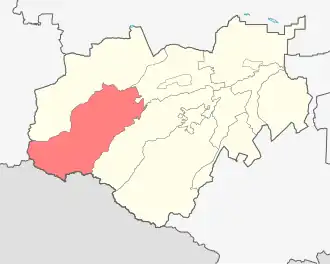 Localisation de Raïon de l'Elbrouz