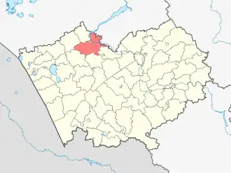 Localisation de Raïon de Kamen