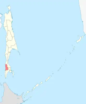 Localisation de Raïon de Kholmsk