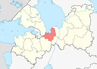 Localisation de Raïon de Kirovsk