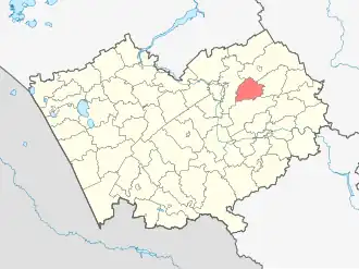 Localisation de Raïon de Kossikha