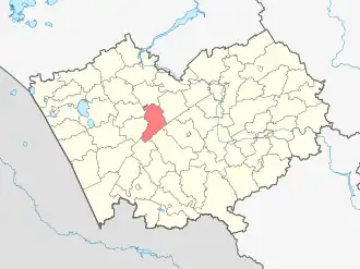 Localisation de Raïon de Mamontovo