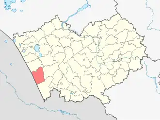 Localisation de Raïon de Mikhaïlovskoïe