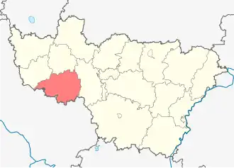 Localisation de Raïon de Petouchki