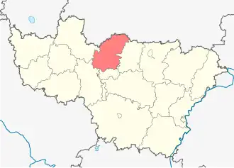 Localisation de Raïon de Souzdal