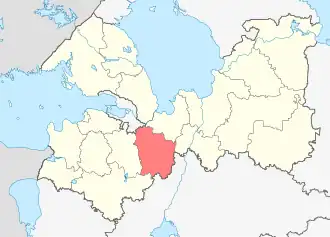 Localisation de Raïon de Tosno