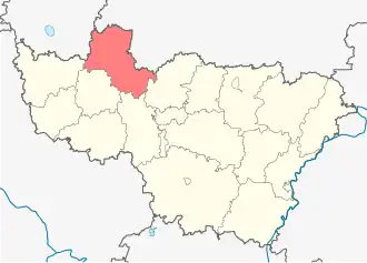 Localisation de Raïon d'Iouriev-Polski