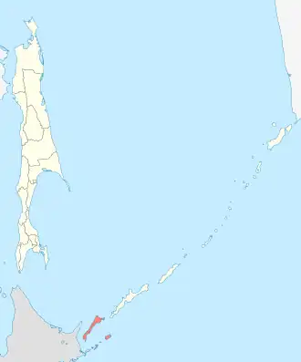 Localisation de Raïon de Ioujno-Kourilsk