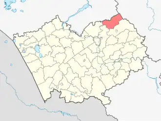 Localisation de Raïon de Zalessovo