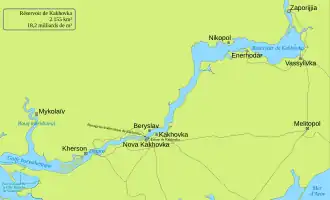 Image illustrative de l’article Réservoir de Kakhovka
