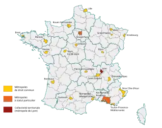Localisation de Métropole