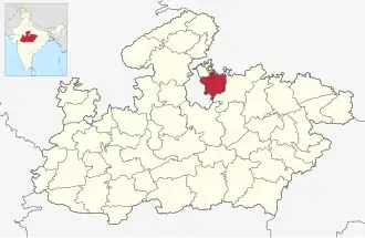 Localisation de District de Tikamgarh