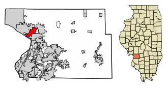 Localisation de East Alton