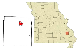 Localisation de Fredericktown