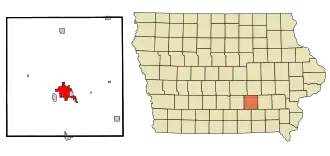 Localisation de Oskaloosa