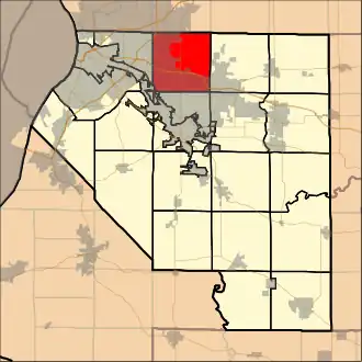 Localisation de Caseyville Township