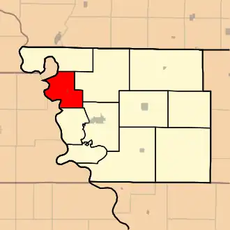 Localisation de Nishnabotna Township