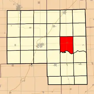 Localisation de Saunemin Township