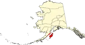 Localisation de Kodiak Island Borough, Alaska