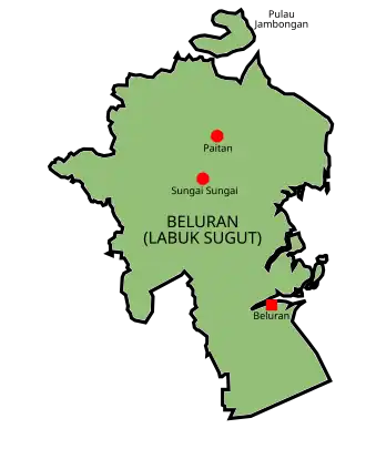 Localisation de District de Beluran