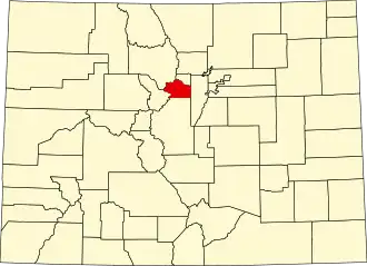 Localisation de Comté de Clear Creek