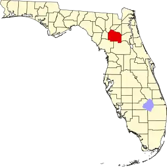 Localisation de Comté d’Alachua(Alachua County)