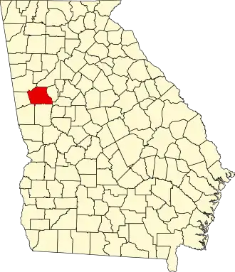 Localisation de Comté de Coweta(Coweta County)
