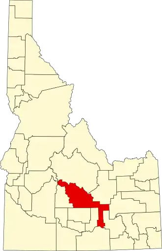 Localisation de Comté de Blaine(Blaine County)