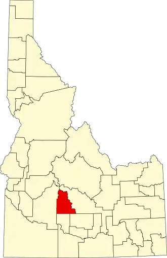 Localisation de Comté de Camas(Camas County)