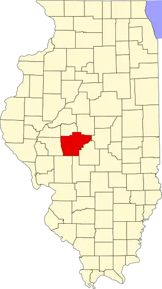 Localisation de Comté de Sangamon(Sangamon County)