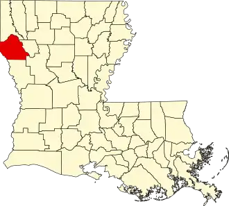 Localisation de Paroisse de De Soto