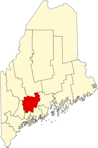 Localisation de Comté de Kennebec(Kennebec County)