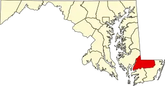 Localisation de Comté de Wicomico(Wicomico County)